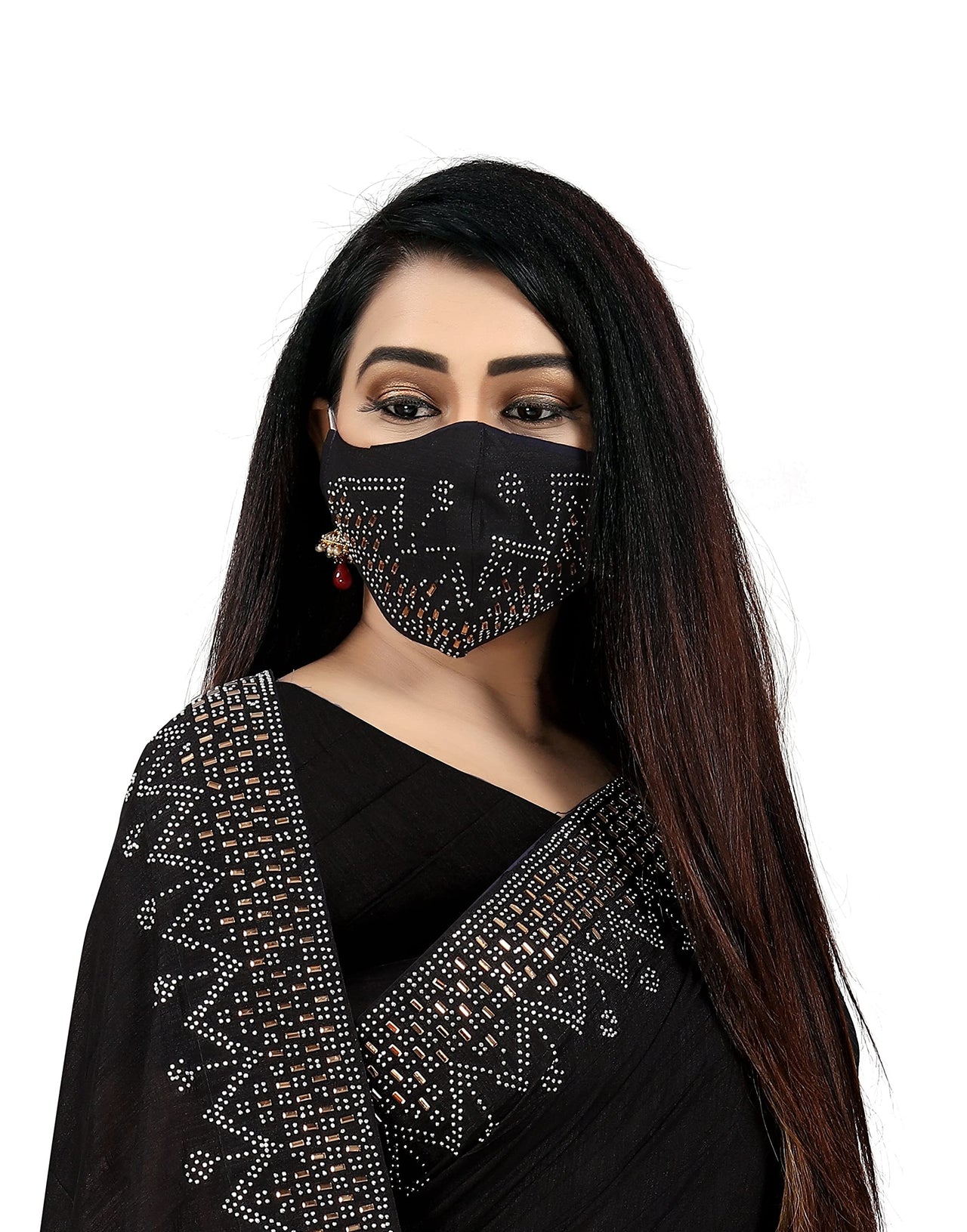 PUNYATHA CREATION Women's  & Girl's  Chanderi Chanderi Saree With Blouse Piece