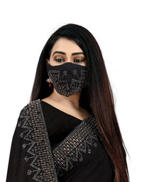 PUNYATHA CREATION Women's  & Girl's  Chanderi Chanderi Saree With Blouse Piece