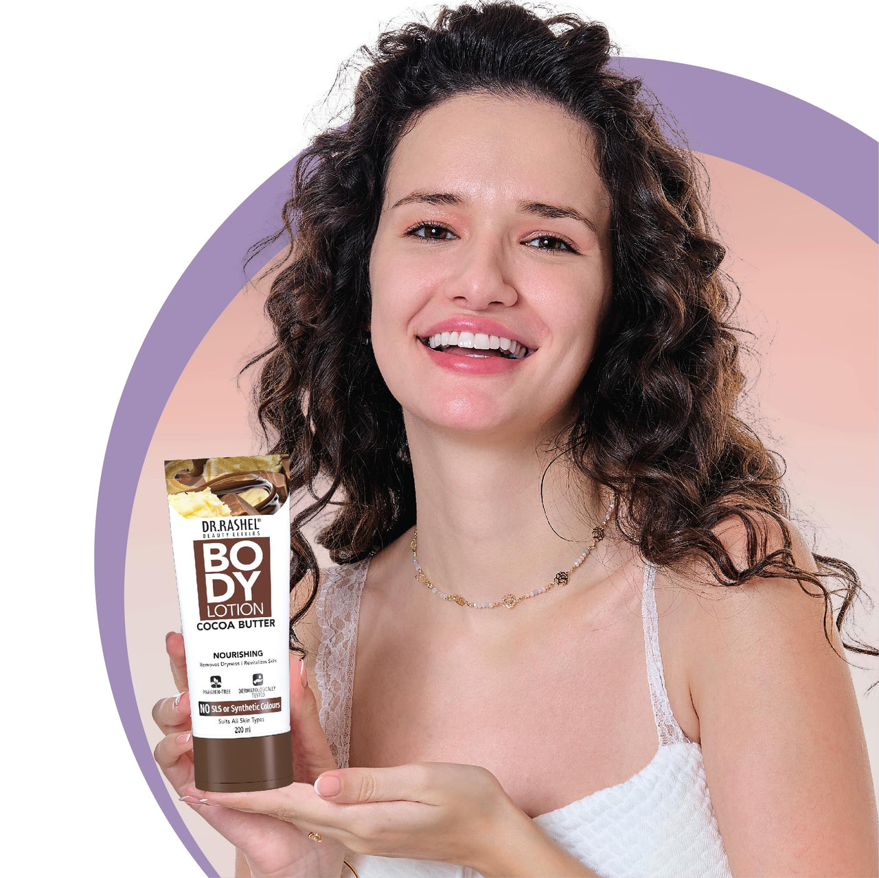 DR.RASHEL Cocoa Butter Body Lotion For Men & Women (200 ML)