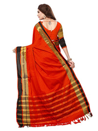 SAREE MALL Women's  Cotton Silk Saree with blouse piece (8AURA8001-parent)
