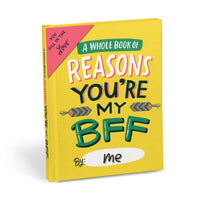 Em & Friends Reasons You're My BFF Book Fill in the Love Fill-in-the-Blank Book Gift Journal, 4.10 x 5.40-inches