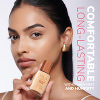 Mila Beauté Perfect Matte Long Wear Foundation | High Coverage, Light Weight & Water Resistant I Oil Free Formula With SPF 15 & Vitamin E | Smooth Matte Finish | Keeps Skin Hydrated | Shade - (4 Skin, 30ml)