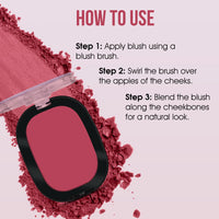 Beauty Berry Dream Matte Blush - 09 - Raspberry Tart, 7g | Lightweight, Silky-Smooth Texture, Ultra Matte Blusher Palette | Highly Pigmented & Blendable Shades, Blusher for Face Makeup