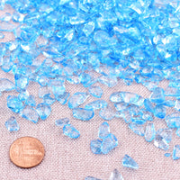 SigMntun Ocean Blue Crystal Chips Bulk, Dyed - 10 oz (283g) Tumbled Stones for Crafts Decorative Rocks Planters Succulent Rocks, Healing Crystals for Reiki Chakra Meditation Energy Balancing Therapy, 10 Oz - Ocean-d