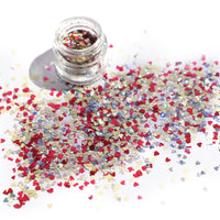 Loose Glitter Eyeshadow Powder Shiney Glitter (Hearts)