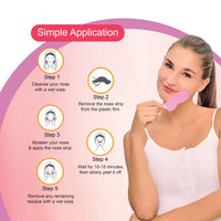 DR.Rashel Strawberry Nose Strips For Pore Cleansing | For Painless Blackheads Removal | Instant Blackhead Remover | 20 PCS