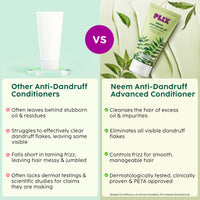 PLIX - THE PLANT FIX | Neem Anti-Dandruff Advanced Conditioner | With Dandelix Pro & Murumuru Butter | Paraben & Sulphate Free | Unisex (175ml)