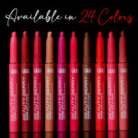 Beauty Berry Poppins Matte Lip Crayon Lipstick for Women | Long Lasting Non Transfer Retractable Lip Crayon | Smudge Proof & Waterproof Lipstick Enriched with Jojoba Oil & Vitamin E (Dusty Pink, 3g)