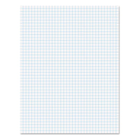 Ampad 8 1/2 x 11 Inches White Quad Pad, 4 Square Inch, 50 Sheets, 1 Each (22-030C)