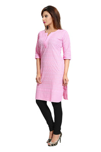QUEEN SHIELD Women's  Formal & Casual Cotton Chikan-Kari Kurta (4444.)