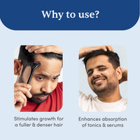 Man Matters 1.00 mm Derma Roller with Disinfectant | With 540 Titanium Alloy Needles | Promotes Beard & Hair Growth & Reduces Acne Scars | Safe & Effective to Use