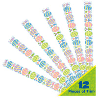 Eureka Easter Gnomes Extra Wide Decorative Classroom and Bulletin Board Trim for Teachers, 3.25