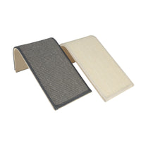 Best Pet Supplies Catify Sloped Sisal Cat Scratchers for Indoor Cats, Climbing Ramp Fun and Interactive Indoor Play, Supports Natural Pet Behaviors, Heavy Duty - Cream Ramp (Cream)