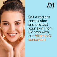 ZM Vitamin C UV Expert Hydrating Gel Sunscreen SPF 50 PA +++ For Bright & Glowing Skin | Non-Greasy, Quick-Absorbing | UVA UVB Sun Protection | Sunscreen For Women & Men - (Pack of 2) (50gm x 2)