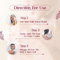 VCare Red Wine Bathing Bar/Soap for Body, Hand, Face 100 gm - Helps to Reduce Fine Lines and Wrinkles for Men and Women (Pack of 10)