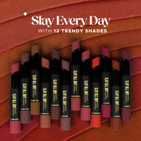 Hilary Rhoda Slay All Day Matte Lipstick | Transfer-proof & Smudge-proof | Long-Lasting & Premium Creamy Lipstick | Waterproof & Vibrant Colour lipstick | 2.6g (Dusty Rose - Shade 02)
