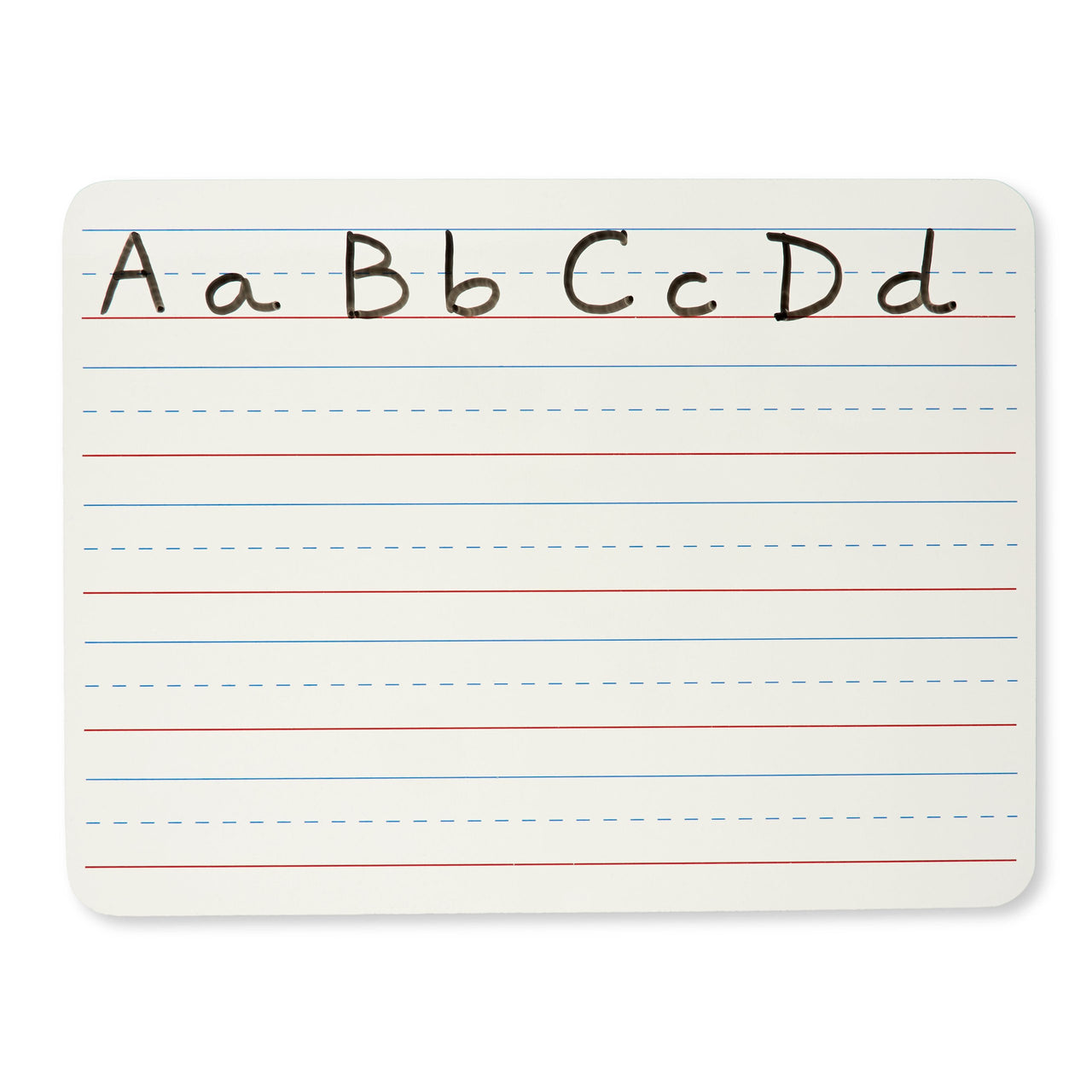 Charles Leonard Dry Erase Board, Two Sided, Lined/Plain, 9" x 12" (35120) Plain & Lined 1-Pack 2-Sided Masonite Board
