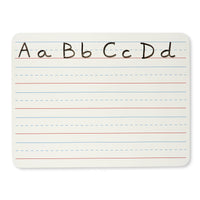 Charles Leonard Dry Erase Board, Two Sided, Lined/Plain, 9