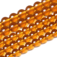 6MM 60PCS Brown Glass Beads Natural Stone Beads Energy Crystal Healing Power Gemstone for Jewelry Making, DIY Bracelet Necklace 6mm