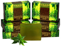 Vaadi Herbals Becalming Tea Tree Soap Anti Acne Therapy, 75g x 6