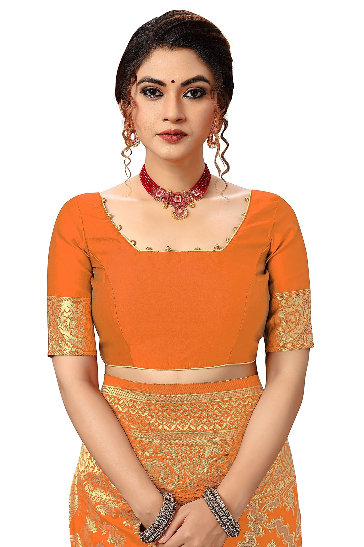 Nivah Fashion Women's  Banarasi Art Silk Saree with Blouse Piece