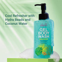 Iba Rain Drops Gel Body Wash | No Parabens No Sulfates | For Cleansing & Tan Removal | Halal Certified & Vegan - 320ml