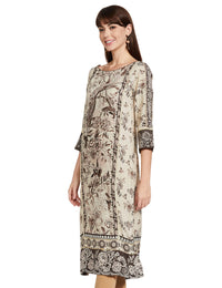 BIBA Women's  Rayon Regular Kurta