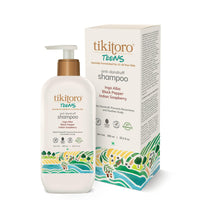 Tikitoro Teens Anti-dandruff Shampoo 100% Vegan with Aloe vera, Provitamin B5, Hibiscus, Rice Protein, Cleanses Scalp, Conditions Hair No Parabens & Sulphates (300ml x 1)