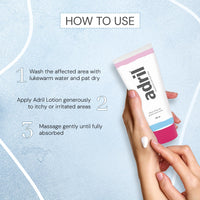 Adril Anti-Itch Lotion 100ml | Dermatologist Prescribed Lotion for Itchy Skin, Rashes, Pregnancy Itch | Natural Ingredients with Camphor, Menthol & Vitamin E | Hypoallergenic, Non-Greasy Lotion