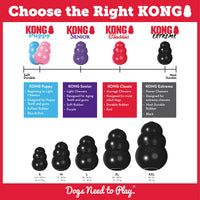 KONG - Extreme Dog Toy - Toughest Natural Rubber, Black - Fun to Chew, Chase and Fetch - for X-Large Dogs Standard Packaging