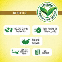 Medimix Ayurvedic Nature Fresh Hand Wash Refill With Lemon, Tulsi & Aloe Vera For Soft & Odour-Free Hands 675ml | 99.9% Germ Protection | Shop Herbal | Natural | Soap-free | 100% Vegan