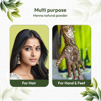 VCare Henna Natural Powder for Hair - 200 gm (Pack of 1) | Natural Conditioning & Anti-Dandruff