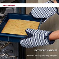 KitchenAid 9 x 13-In Nonstick Swiss Engineered Aluminized Steel Cake Pan, Dishwasher Safe, Ink Blue 9x13in