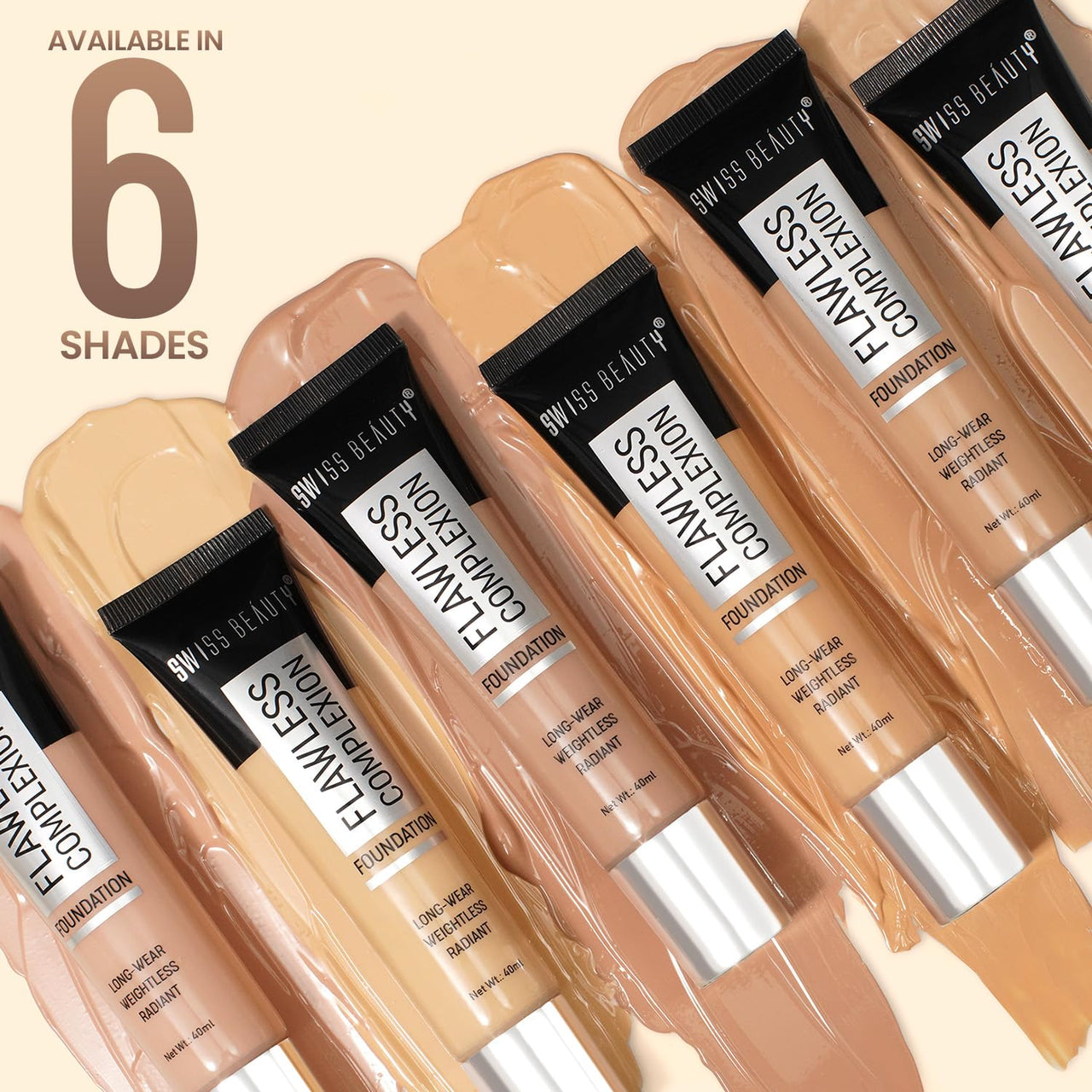 Swiss Beauty Pearl Illuminator Light Coverage Natural Foundation Cream For All Skin Types, Face Makeup, Shade- 03 Beige Natural, 35g