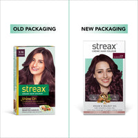 Streax Permanent Hair Colour, 100% Grey coverage, Infused with Argan and Walnut Oil, Long Lasting Cream Hair Colour for Women, Burgundy Hair Colour, 3.16 Burgundy, Colourant Tube 60g, Developer Bottle 60ml, Conditioner 20g