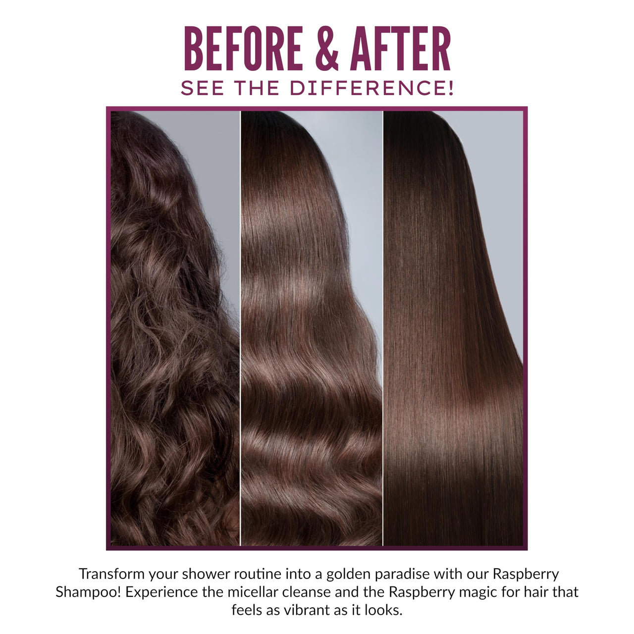 TryOnes Hair Care Shampoo Red Raspberry For Silky, Smooth, Long Hair & Split End Repair | Shampoo for Women and Men 1000ml