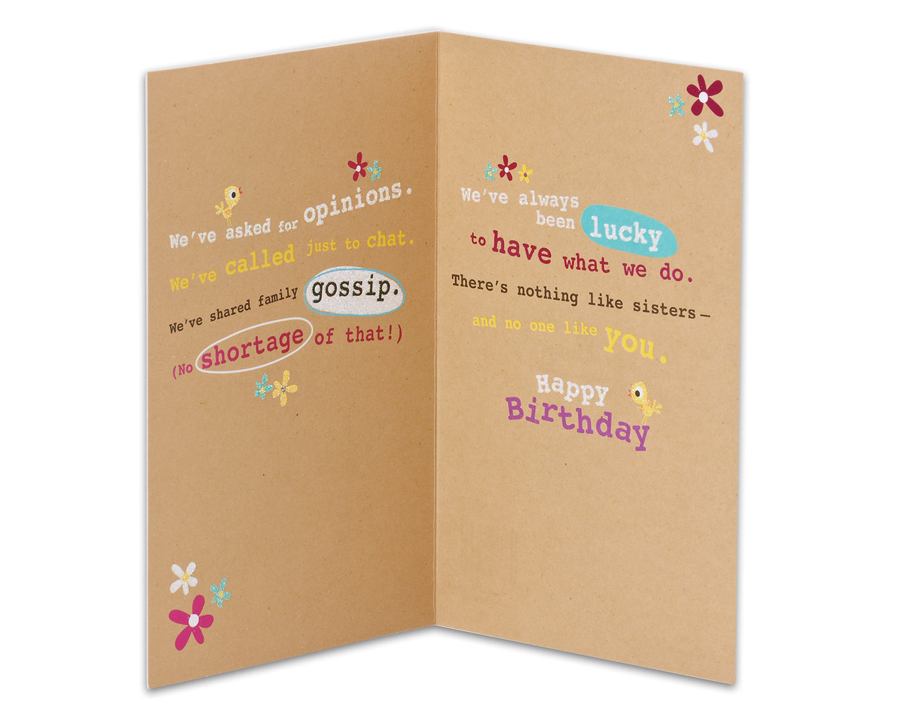 American Greetings Birthday Card for Sister (We're Sisters) We're Sisters