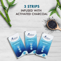 Hip Hop Skincare Charcoal Nose Strips for Men - Blackhead Remover (3 Strips), blue (Pack of 2)