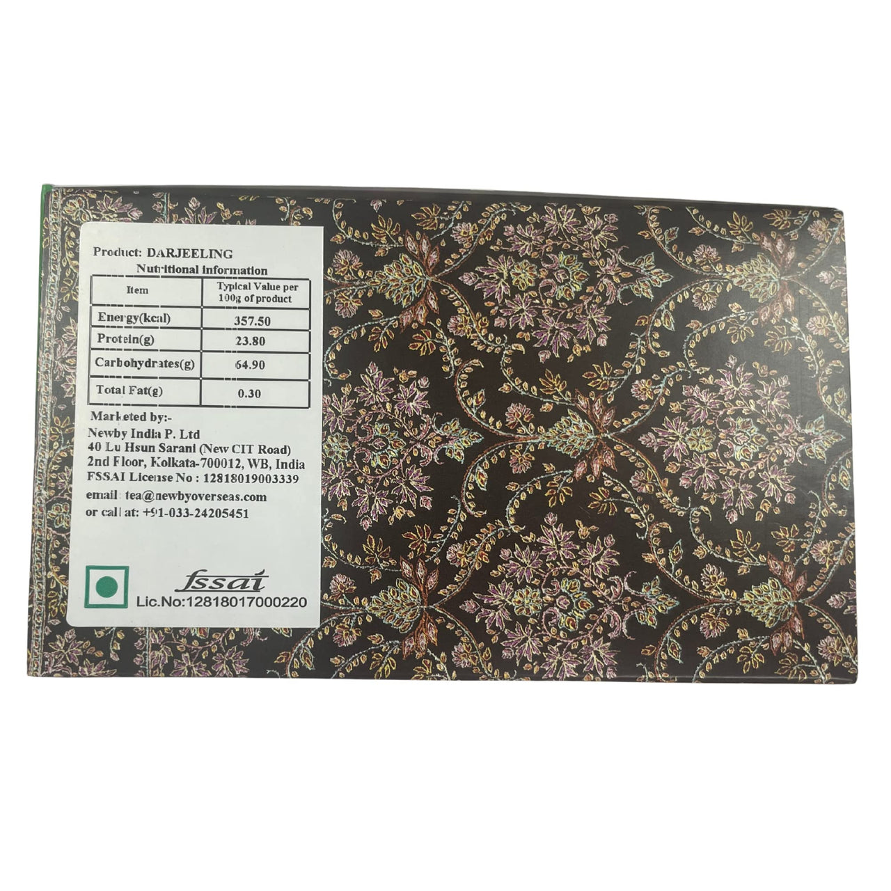 Newby Darjeeling Tea Bag | 50 Pieces Black Tea Bags | Single Origin Premium Tea | Floral Aroma & Delicate Flavor of Muscatel | 100 gms