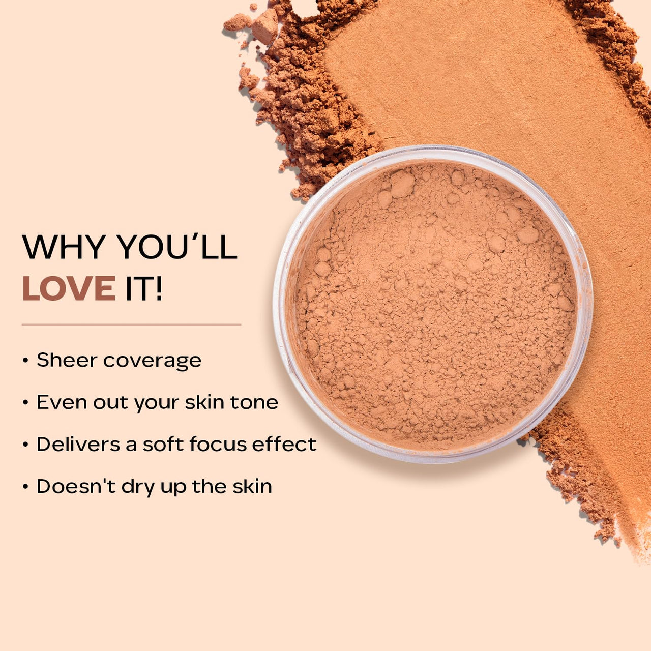FACESCANADA Setting & Finishing Loose Powder For All Skin Types, 10g | Sheer Coverage & Naturally Radiant Finish | Non- Drying & Lightweight | Evens Out Skin Tone| Blurs Imperfections (Beige)