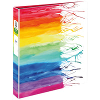 Avery + Amy Tangerine Designer Collection Binder, 1.5 Inch Round Rings, 275-Sheet Capacity, Watercolor Rainbow (28347) 1.5