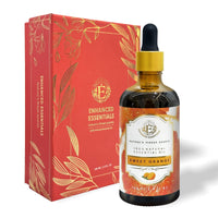 Luxurious SWEET ORANGE Essential Oil by Enhanced Essentials|Therapeutic,Organic & Natural |Crafted with Slow Extraction| Ultra Premium Grade Concentrated Essential Oil for Home Fragrance, Diffusers, Skin care, Aromatherapy, Bath, Massage,Humidifiers, Soap