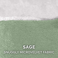 Furhaven Replacement Dog Bed Cover Microvelvet Snuggery, Machine Washable - Sage, 26-inch Microvelvet Sage 26.0