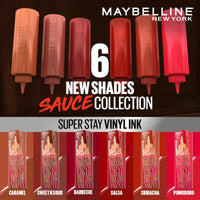 Maybelline New York Superstay Vinyl Ink - Longwear Shine Lip Color, Sweet n Sour, 4.2ml