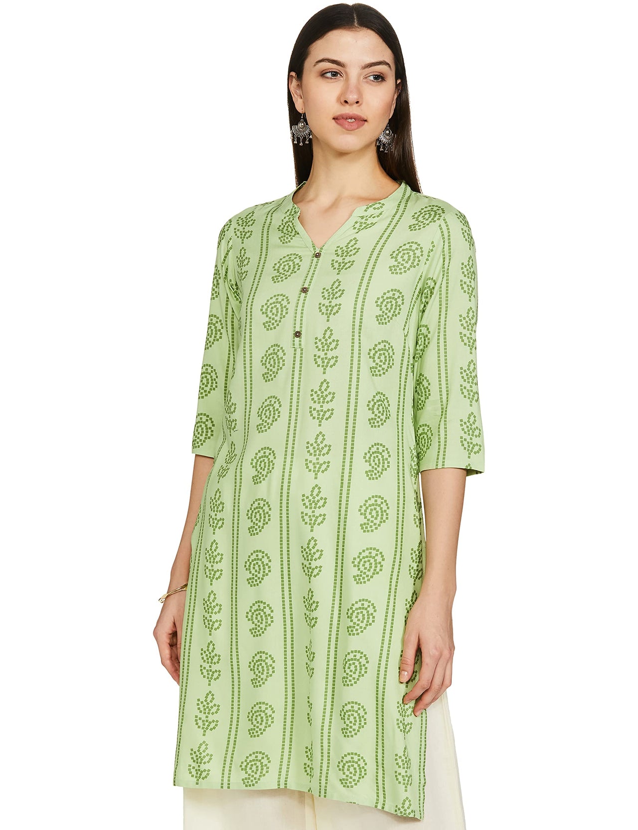 Karigari by Unlimited Women's  Rayon Classic Kurta