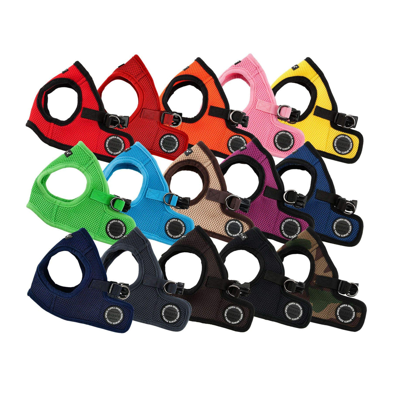 PUPPIA International Puppia Harness Soft B Vest RED Large Large (12-1/5" Neck Girth x 16" - 17" Breast Girth)