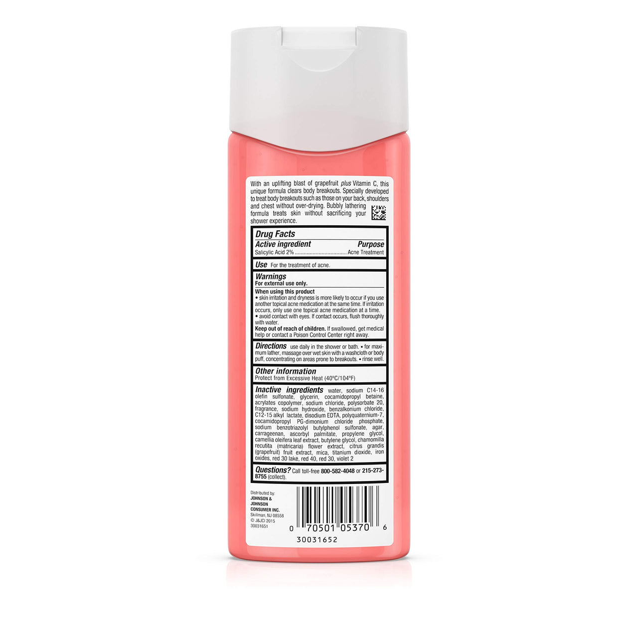Neutrogena Body Clear Wash Pink Grapefruit, 251 ml, (Pack of 1) (J&J287680)