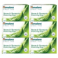 Himalaya Herbals Protecting Neem and Turmeric Soap, 75g (Pack of 6)