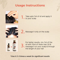 Vedix Customised Ayurvedic Hair Oil, Vikruth Amla Booster Oil With Amla And Sesame - 10ml