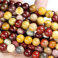 Real Crystals for Jewelry Making Energy Healing Crystals Jewelry Chakra Crystal Jewerly Beading Supplies Mookaite Jasper 15.5inch About 58-60 Beads 6MM